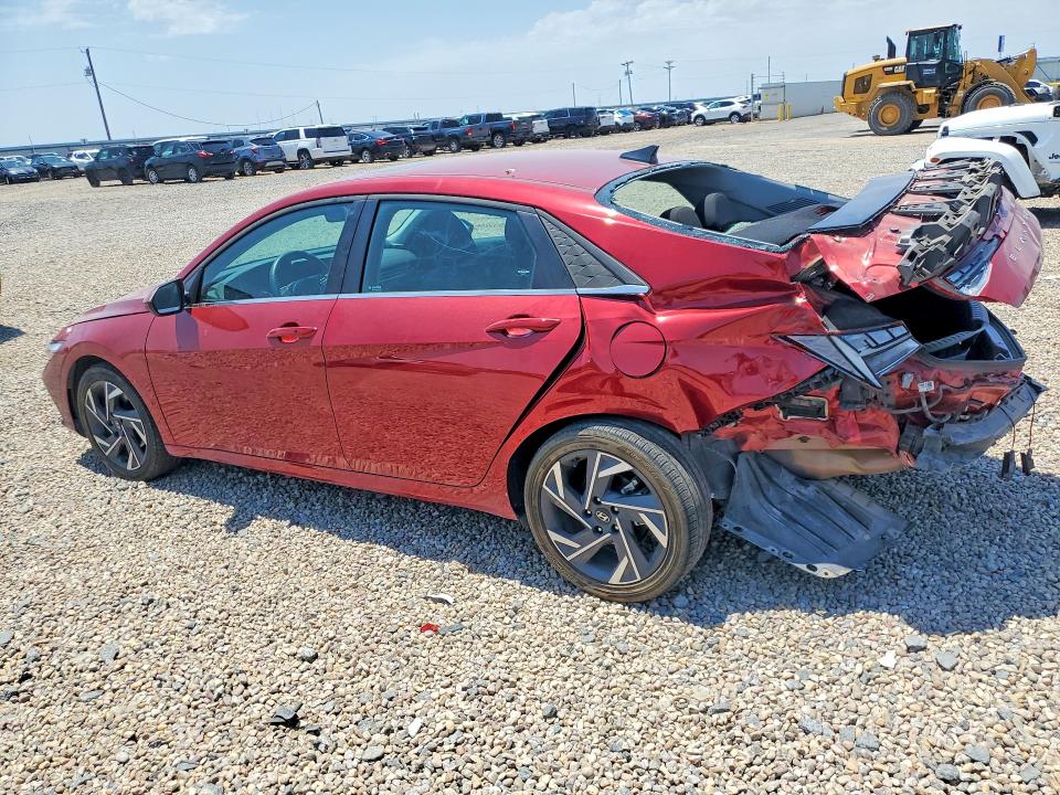 2025 Hyundai Elantra VIN KMHLS4DG4SU963075 COPART salvage auction — REAR END, Tx - Salvage Vehicle Title, sold $100 on 2026-07-28 (photo 2)