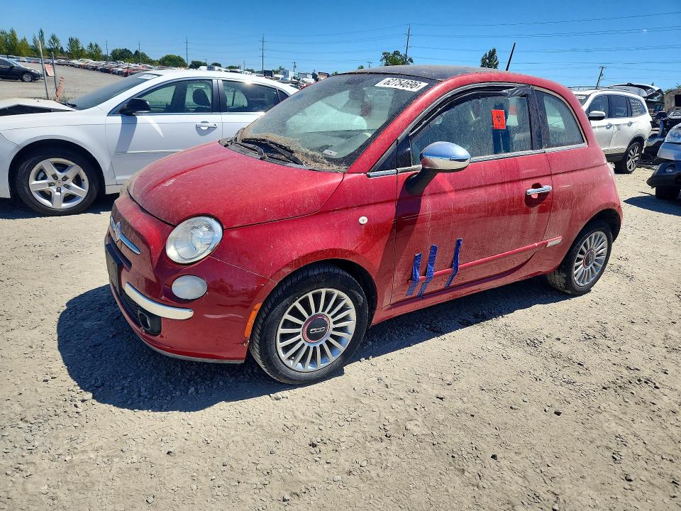 2012 Fiat 500 VIN 3C3CFFCR1CT117946 COPART salvage auction — SIDE, Co - Certificate Of Title, sold $200 on 2026-08-04 (photo 1)