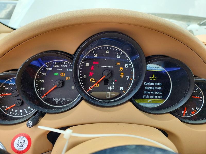2017 Porsche Cayenne VIN WP1AA2A21HKA85751 COPART salvage auction — MECHANICAL, Va - Cert Of Title - Salvage, sold $2,750 on 2026-07-28 (photo 9)