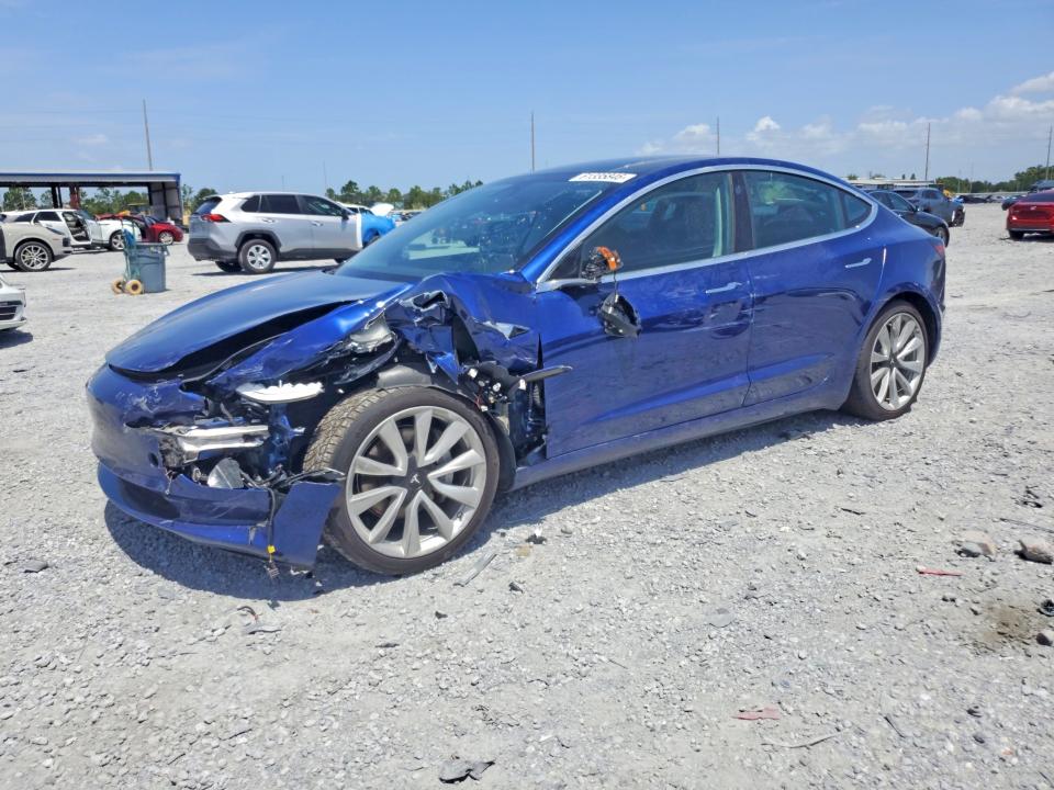 2019 Tesla Model 3 VIN 5YJ3E1EA6KF428441 COPART salvage auction — FRONT END, Fl - Certificate Of Title (P), sold $4,000 on 2026-07-31 (photo 1)