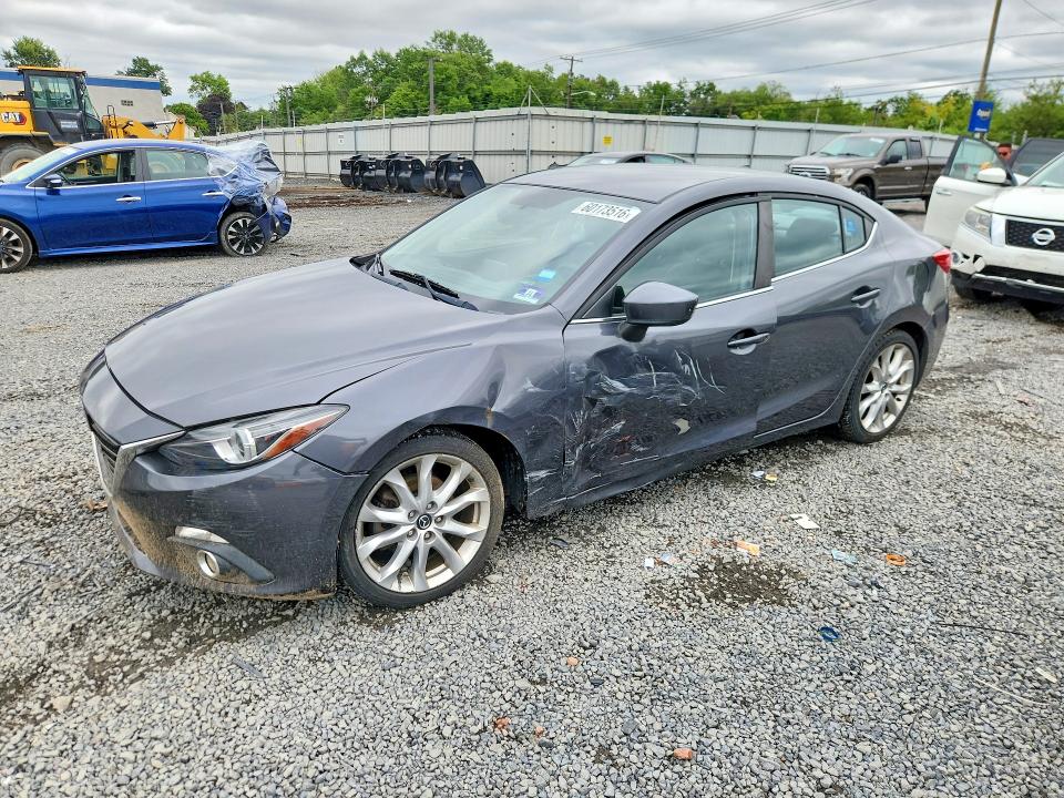 2014 Mazda 3 VIN JM1BM1V36E1109294 COPART salvage auction — SIDE, Nj - Cert Of Title-Salvage, sold $550 on 2026-07-24 (photo 1)