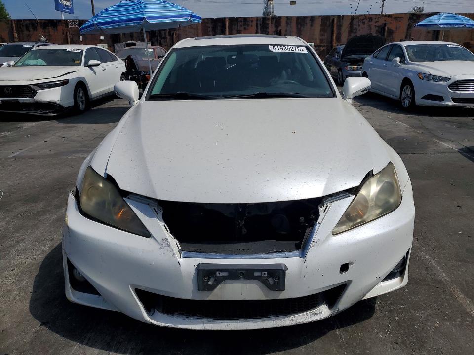 2012 Lexus Is VIN JTHBF5C27C5168211 COPART salvage auction — REAR END, CA - DIS/DLR/EXP ONLY CLEAN TITLE, sold $725 on 2026-07-24 (photo 5)