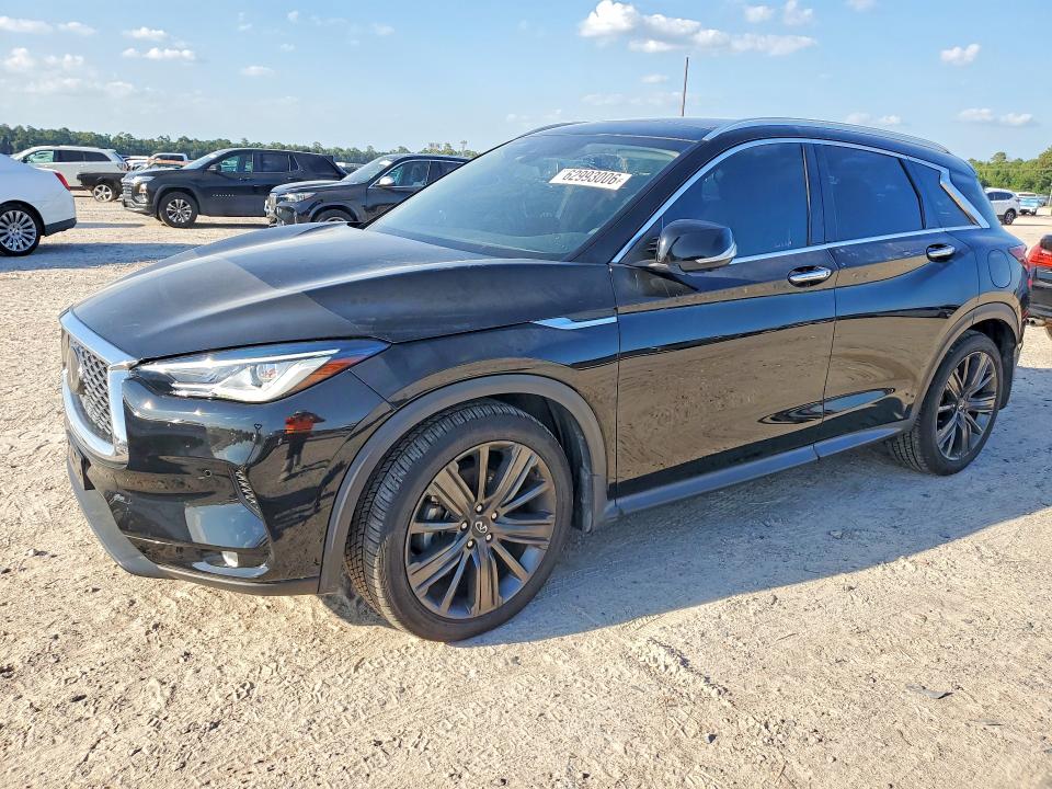 2022 Infiniti Qx50 VIN 3PCAJ5CB0NF119431 COPART salvage auction — WATER/FLOOD, Tx - Salvage Title-Flood Damage, sold $8,700 on 2026-07-31 (photo 1)