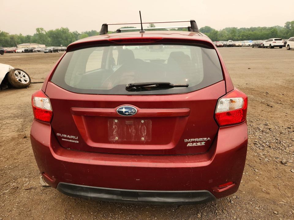 2012 Subaru Impreza VIN JF1GPAD62CH233825 COPART salvage auction — FRONT END, CT - CERT OF TITLE-SALVAGE, sold $450 on 2026-07-28 (photo 6)