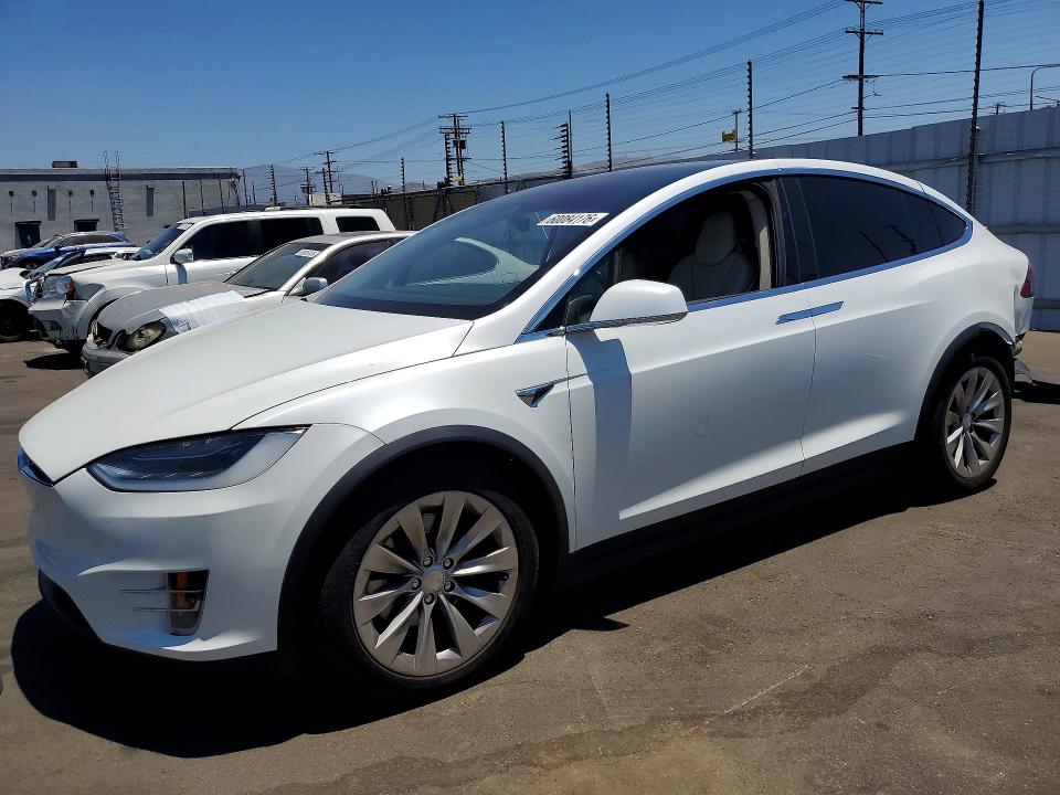 2019 Tesla Model x VIN 5YJXCAE25KF152947 COPART salvage auction — REAR END, Ca - Salvage Certificate, sold $12,900 on 2026-07-22 (photo 1)