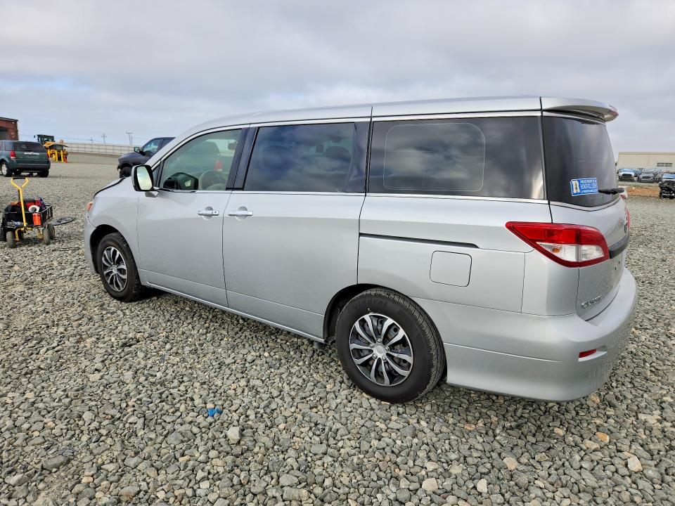 2013 Nissan Quest VIN JN8AE2KP8D9066667 COPART salvage auction — FRONT END, Ca - Salvage Certificate, sold $875 on 2026-07-15 (photo 2)