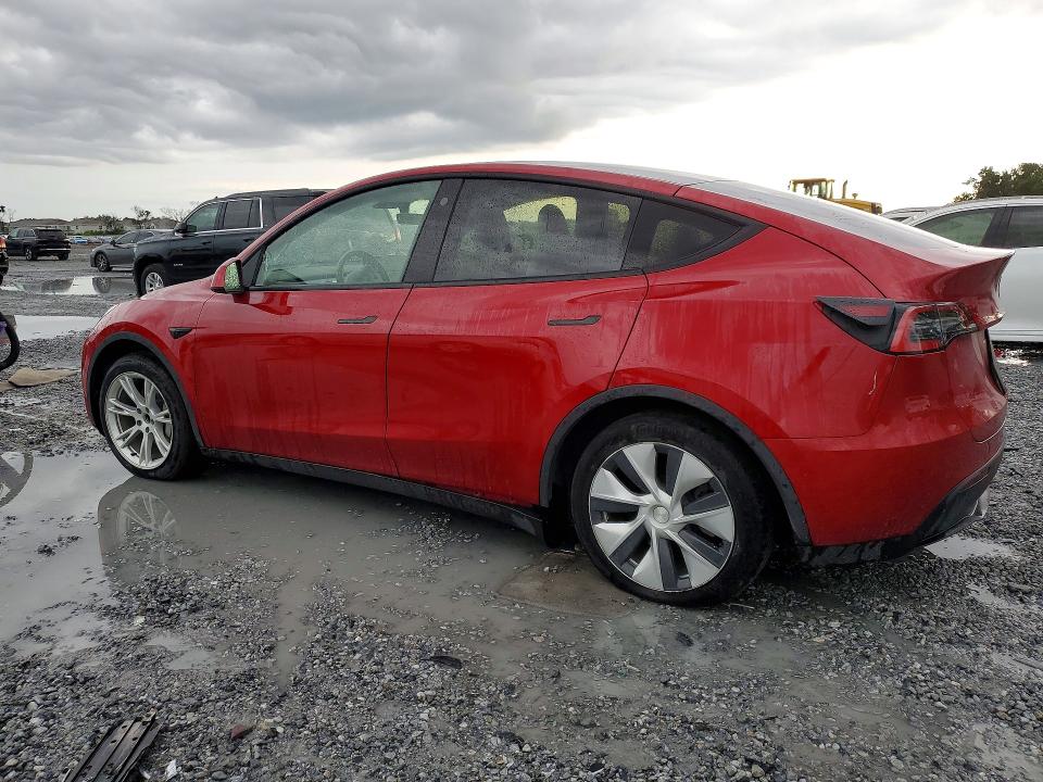 2021 Tesla Model y VIN 5YJYGDEDXMF110532 COPART salvage auction — SIDE, Tn - Certificate Of Title, sold $11,700 on 2026-07-31 (photo 2)