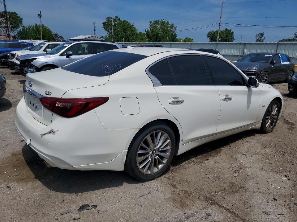 2019 Infiniti Q50 VIN JN1EV7AR0KM552352 COPART salvage auction — NORMAL WEAR, TN - SALVAGE CERTIFICATE, sold $1,250 on 2026-07-20 (photo 3)