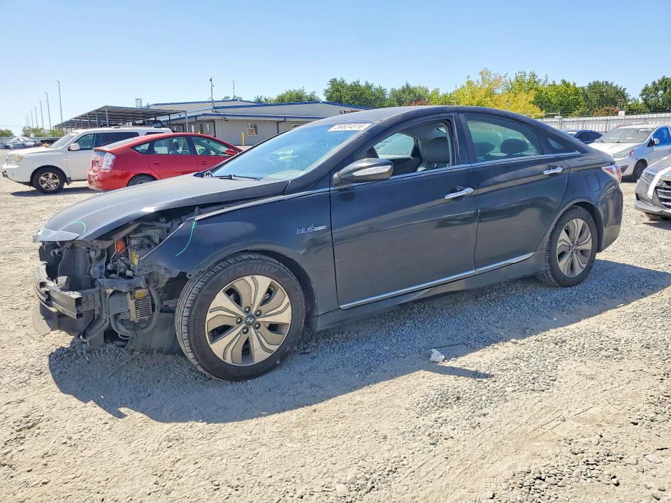 2013 Hyundai Sonata VIN KMHEC4A44DA100989 COPART salvage auction — FRONT END, Ca - Salvage Certificate, sold $300 on 2026-07-09 (photo 1)