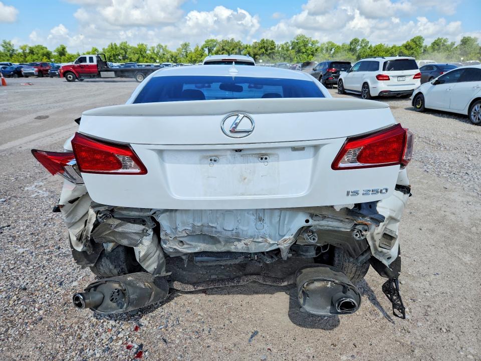 2012 Lexus Is VIN JTHBF5C29C5182496 COPART salvage auction — REAR END, TX - SALVAGE VEHICLE TITLE, sold $725 on 2026-07-28 (photo 6)