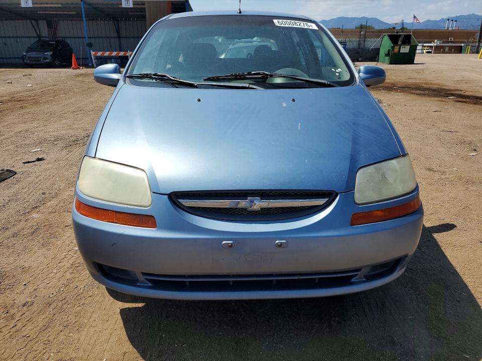 2006 Chevrolet Aveo VIN KL1TD66646B651717 COPART salvage auction — SIDE, CO - SALVAGE TITLE, sold $250 on 2026-07-27 (photo 5)