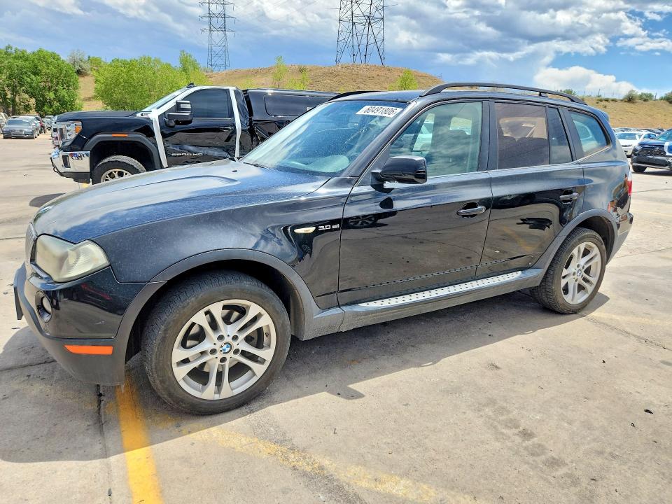2007 BMW X3 VIN WBXPC93427WF14793 COPART salvage auction — HAIL, Co - Certificate Of Title, sold $1,100 on 2026-07-20 (photo 1)