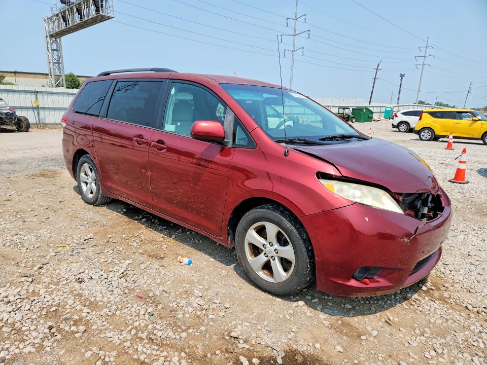 2011 Toyota Sienna VIN 5TDKK3DC9BS031644 COPART salvage auction — FRONT END, Oh - Certificate Of Title, sold $1,300 on 2026-07-24 (photo 4)