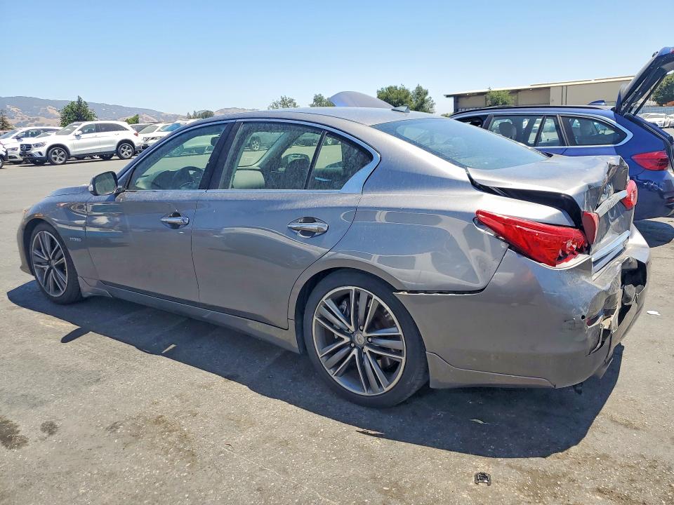 2014 Infiniti Q50 VIN JN1AV7AP4EM691305 COPART salvage auction — REAR END, CA - SALVAGE CERTIFICATE, sold $2,100 on 2026-07-28 (photo 2)