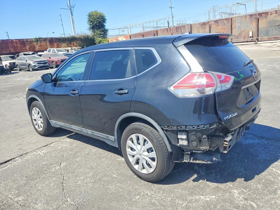2016 Nissan Rogue VIN 5N1AT2MT0GC768593 COPART salvage auction — REAR END, Ca - Salvage Certificate, sold $1,400 on 2026-07-31 (photo 2)