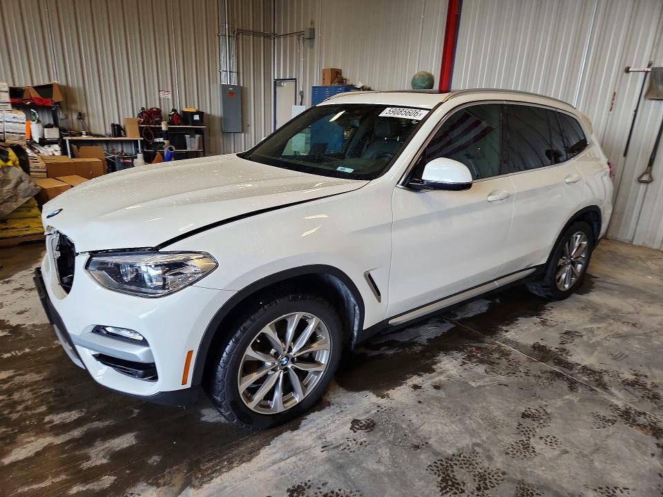 2019 BMW X3 VIN 5UXTR9C50KLE13621 COPART salvage auction — FRONT END, Wi - Junked Vehicle Bill Of Sale, sold $8,600 on 2026-07-13 (photo 1)