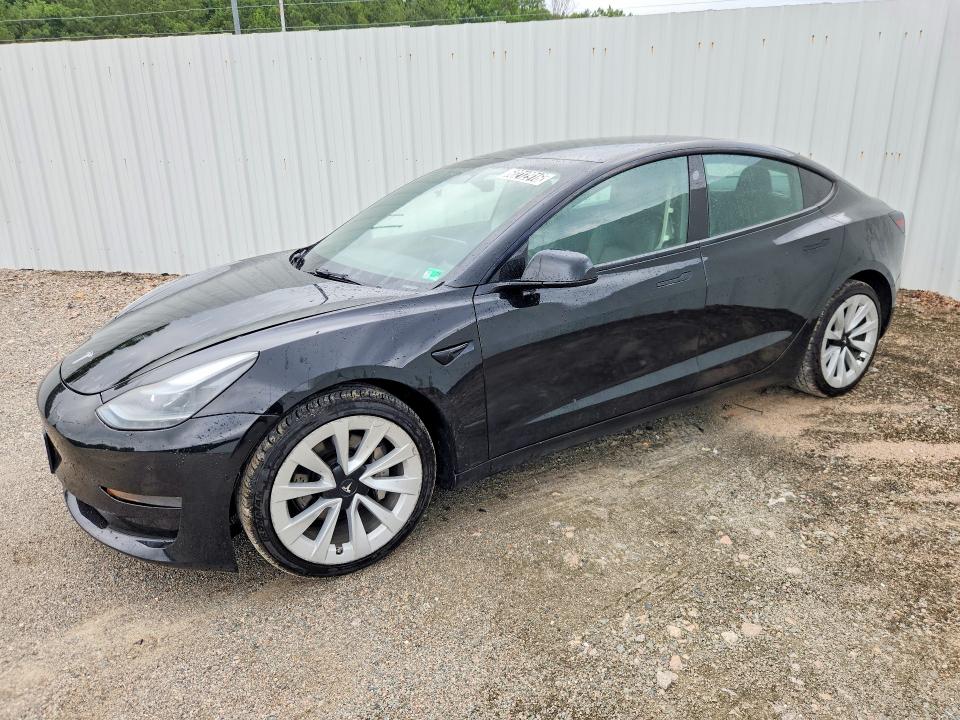 2022 Tesla Model 3 VIN 5YJ3E1EA5NF190098 COPART salvage auction — REAR END, MD - CERTIFICATE OF TITLE, sold $8,200 on 2026-07-20 (photo 1)