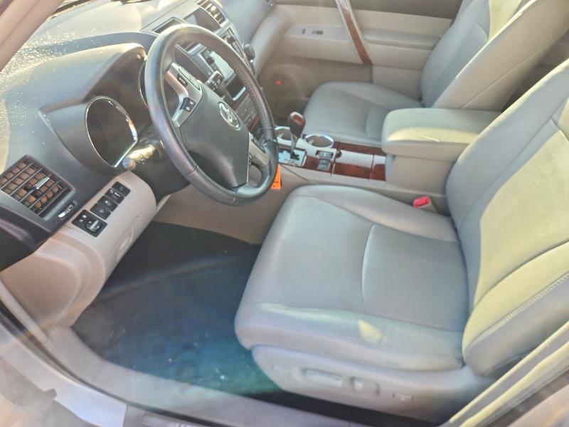 2013 Toyota Highlander VIN 5TDYK3EH9DS112585 COPART salvage auction — FRONT END, Tx - Salvage Vehicle Title, sold $4,700 on 2026-07-13 (photo 7)