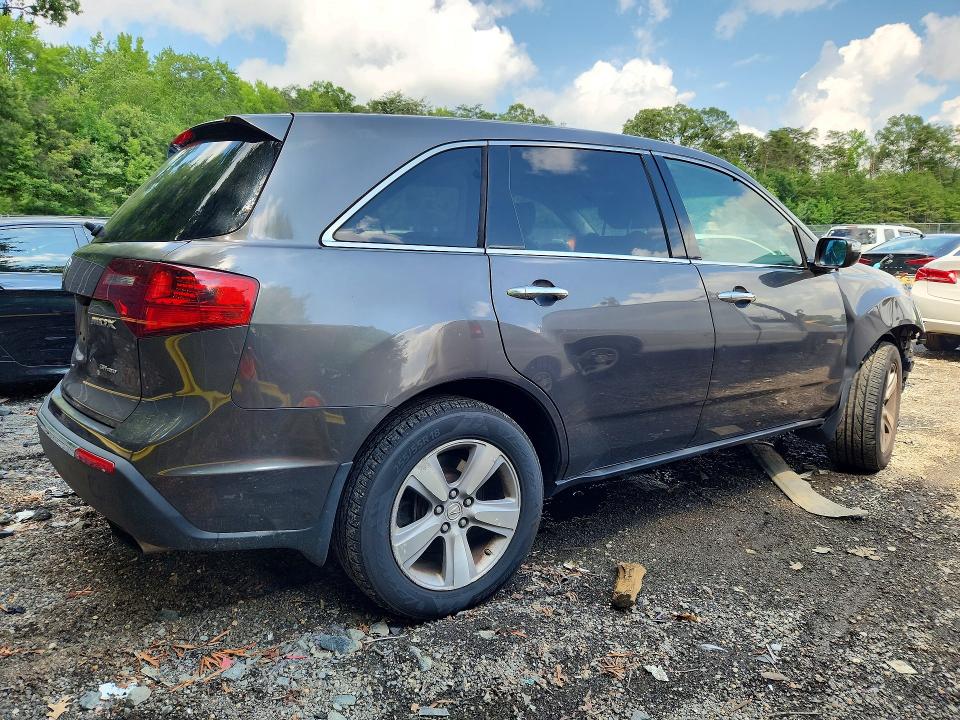 2012 Acura Mdx VIN 2HNYD2H3XCH540063 COPART salvage auction — FRONT END, Md - Cert Of Salvage > 75% Damage, sold $400 on 2026-07-31 (photo 3)