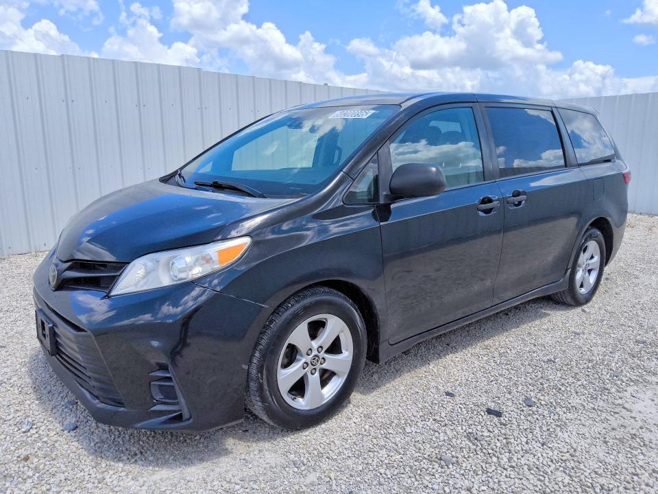 2020 Toyota Sienna VIN 5TDZZ3DC5LS086426 COPART salvage auction — MINOR DENT/SCRATCHES, Fl - Certificate Of Title, sold $4,700 on 2026-07-23 (photo 1)