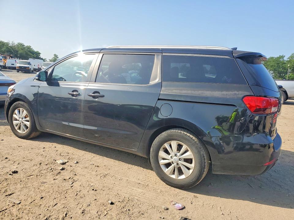 2016 Kia SEDONA VIN KNDMB5C13G6197900 COPART salvage auction — MINOR DENT/SCRATCHES, Md - Certificate Of Title, sold $1,100 on 2026-07-14 (photo 2)