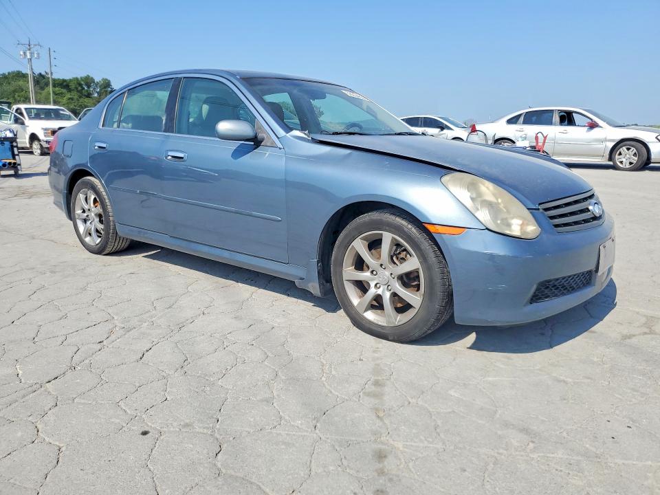2006 Infiniti G35 VIN JNKCV51E86M505757 COPART salvage auction — FRONT END, Tn - Salvage Certificate, sold $250 on 2026-07-08 (photo 4)