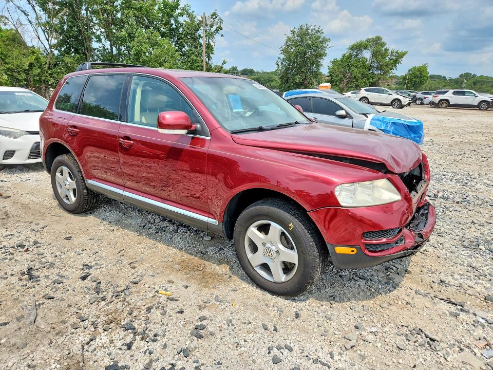2004 Volkswagen Touareg VIN WVGBC67L04D022738 COPART salvage auction — FRONT END, Md - Cert Of Salvage < 75% Damage, sold $375 on 2026-08-13 (photo 4)