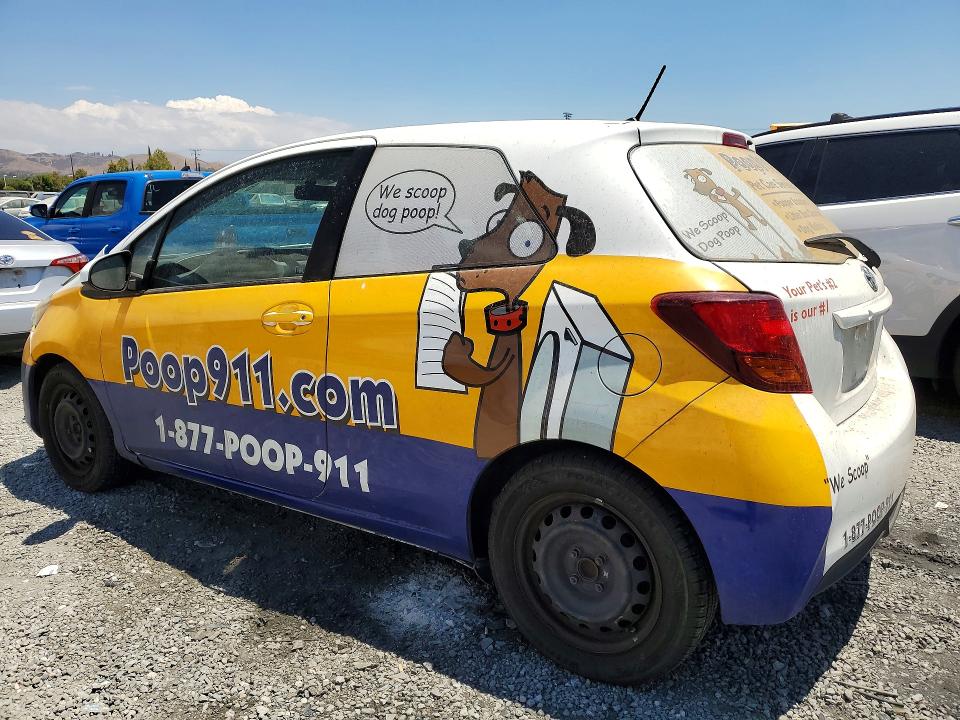 2015 Toyota Yaris VIN VNKJTUD38FA049948 COPART salvage auction — FRONT END, Salvage Title, sold $200 on 2026-07-22 (photo 2)