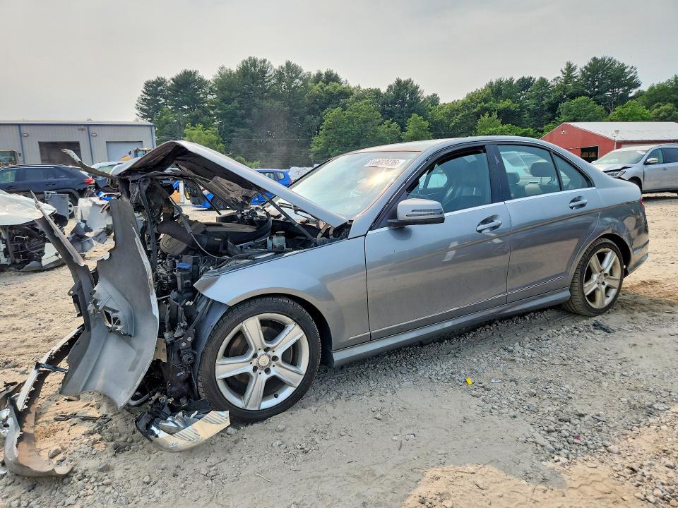 2010 Mercedes-benz C class VIN WDDGF8BB2AR123070 COPART salvage auction — FRONT END, MA - CERT OF TITLE-RECONSTRCTD COLL, sold $375 on 2026-08-10 (photo 1)