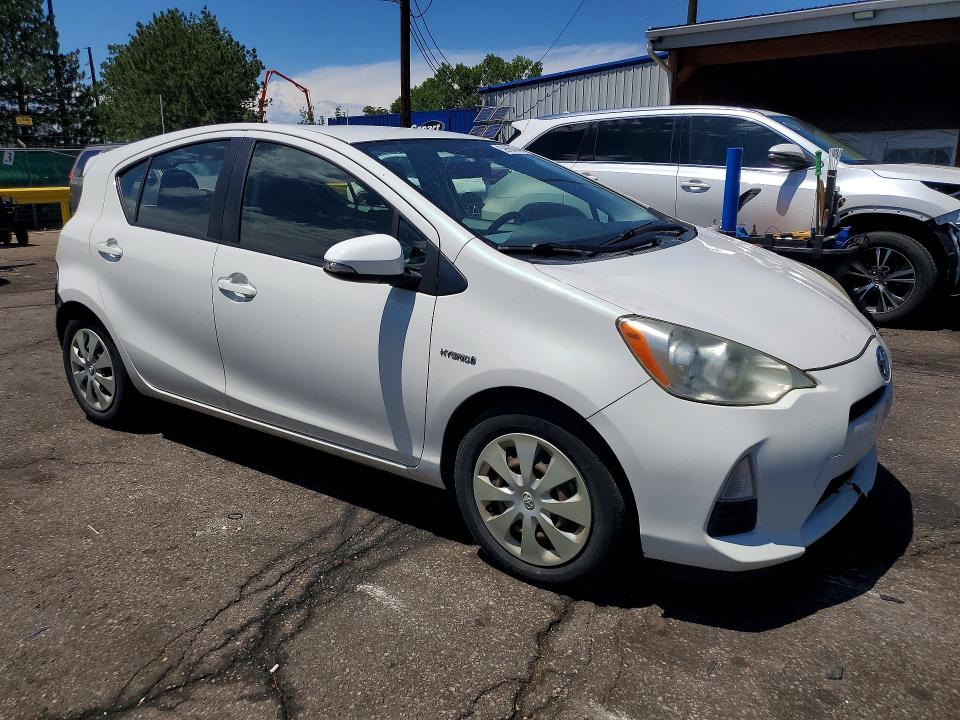2012 Toyota Prius c VIN JTDKDTB30C1506075 COPART salvage auction — REAR END, CO - SALVAGE TITLE (P), sold $625 on 2026-07-28 (photo 4)