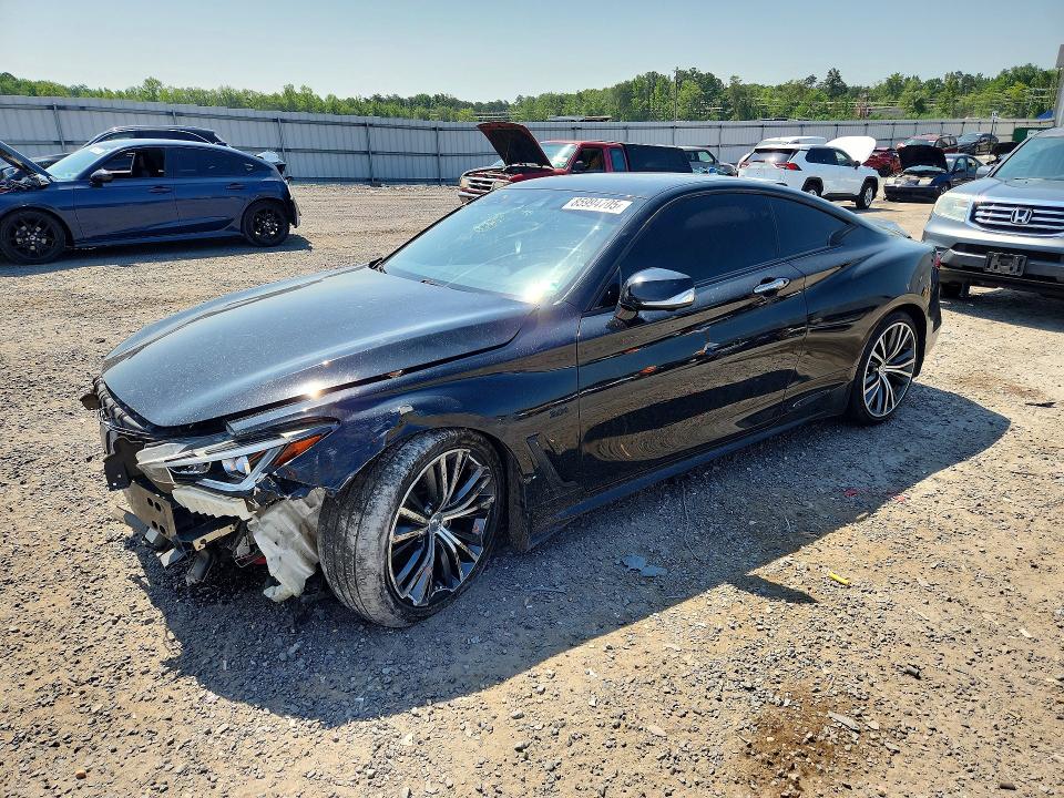 2018 Infiniti Q60 VIN JN1EV7EK7JM341810 COPART salvage auction — FRONT END, VA - CERT OF TITLE - SALVAGE, sold $2,550 on 2026-07-29 (photo 1)
