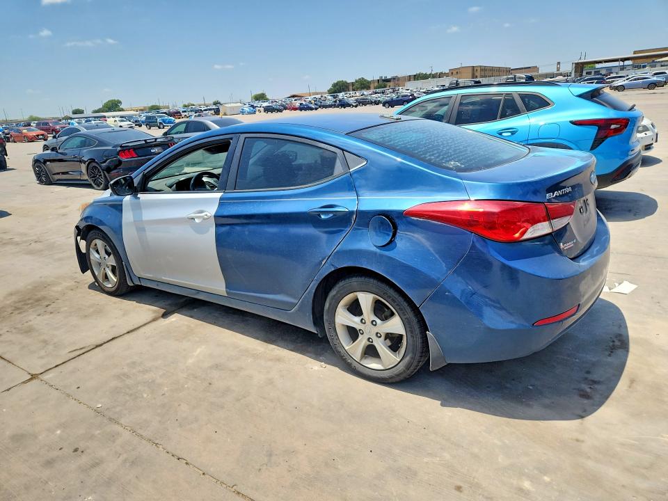 2016 Hyundai Elantra VIN KMHDH4AE0GU568629 COPART salvage auction — FRONT END, TX - CERTIFICATE OF TITLE, sold $1,200 on 2026-08-02 (photo 2)