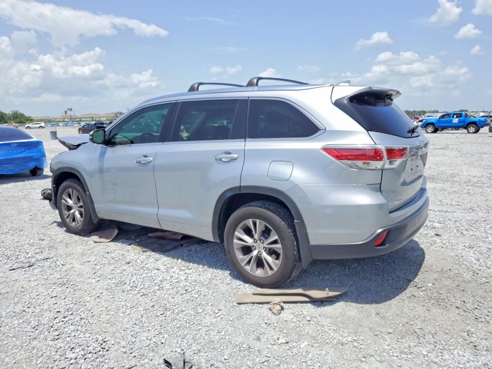 2014 Toyota Highlander VIN 5TDJKRFH4ES036472 COPART salvage auction — FRONT END, FL - CERTIFICATE OF DESTRUCTION, sold $325 on 2026-07-24 (photo 2)