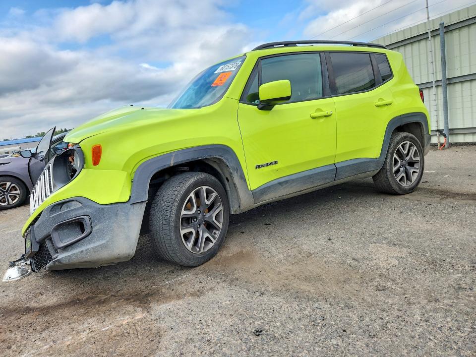 2017 Jeep Renegade VIN ZACCJBBB5HPF58307 COPART salvage auction — FRONT END, Pa - Certificate Of Salvage, sold $650 on 2026-08-14 (photo 1)