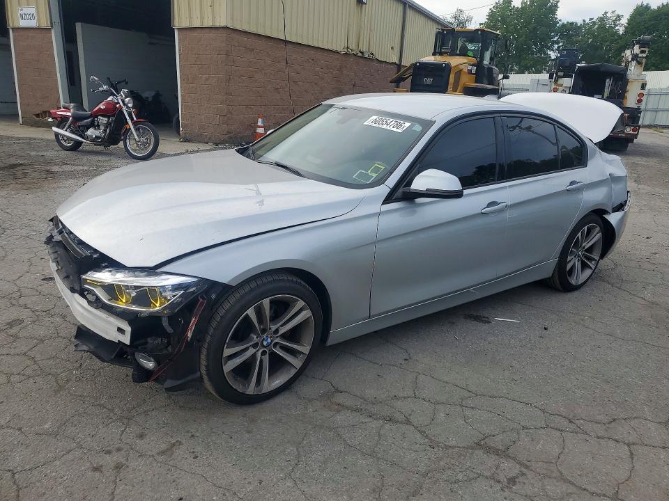 2016 BMW 3er VIN WBA8E9G54GNT88452 COPART salvage auction — FRONT END, Ny - Mv-907A Salvage Certificate, sold $525 on 2026-07-16 (photo 1)