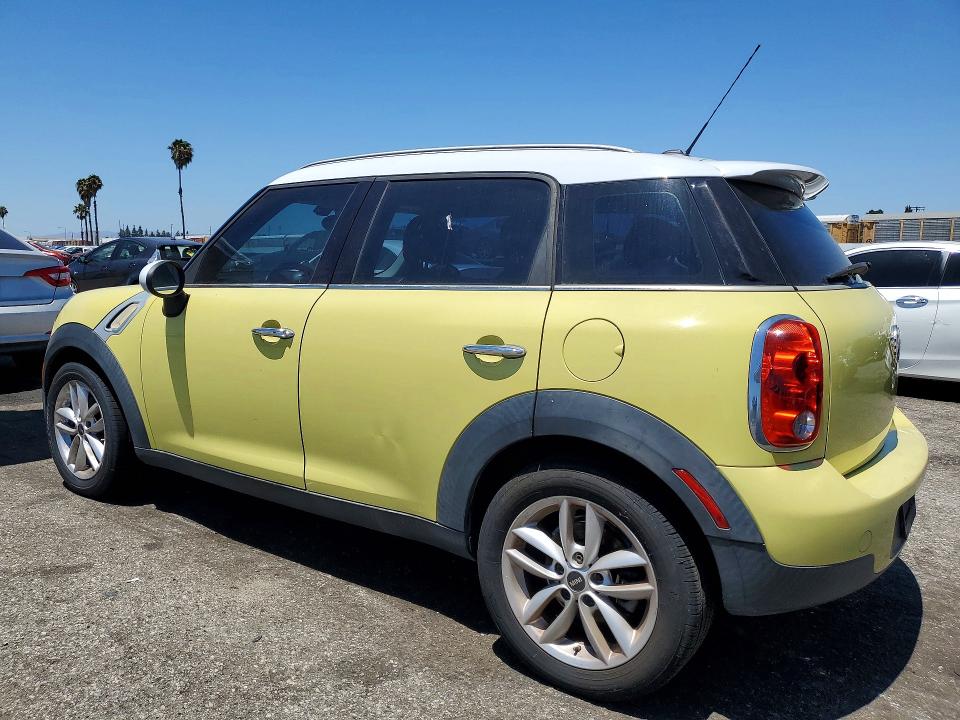 2012 Mini Countryman VIN WMWZB3C57CWM03255 COPART salvage auction — MECHANICAL, Ca - Dis/Dlr/Exp Only Clean Title, sold $850 on 2026-08-07 (photo 2)