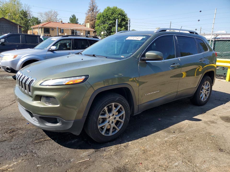 2018 Jeep Cherokee VIN 1C4PJMCB7JD602291 COPART salvage auction — HAIL, Co - Certificate Of Title, sold $2,100 on 2026-07-23 (photo 1)
