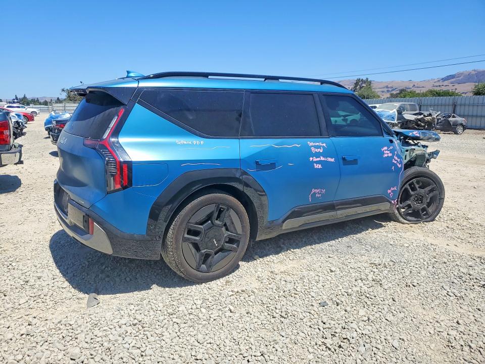 2024 Kia Ev9 VIN KNDAEFS54R6035961 COPART salvage auction — FRONT END, Ca - Salvage Certificate, sold $19,100 on 2026-08-11 (photo 3)