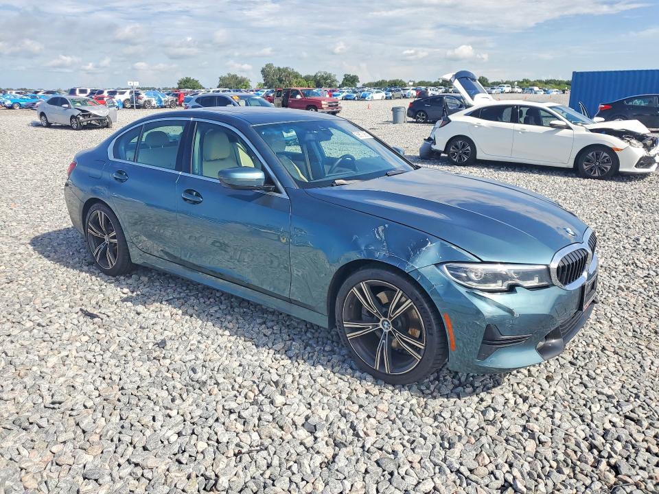 2021 BMW 3er VIN 3MW5R1J02M8B94944 COPART salvage auction — FRONT END, Fl - Cert Of Title Slvg Rebuildable, sold $350 on 2026-07-31 (photo 4)