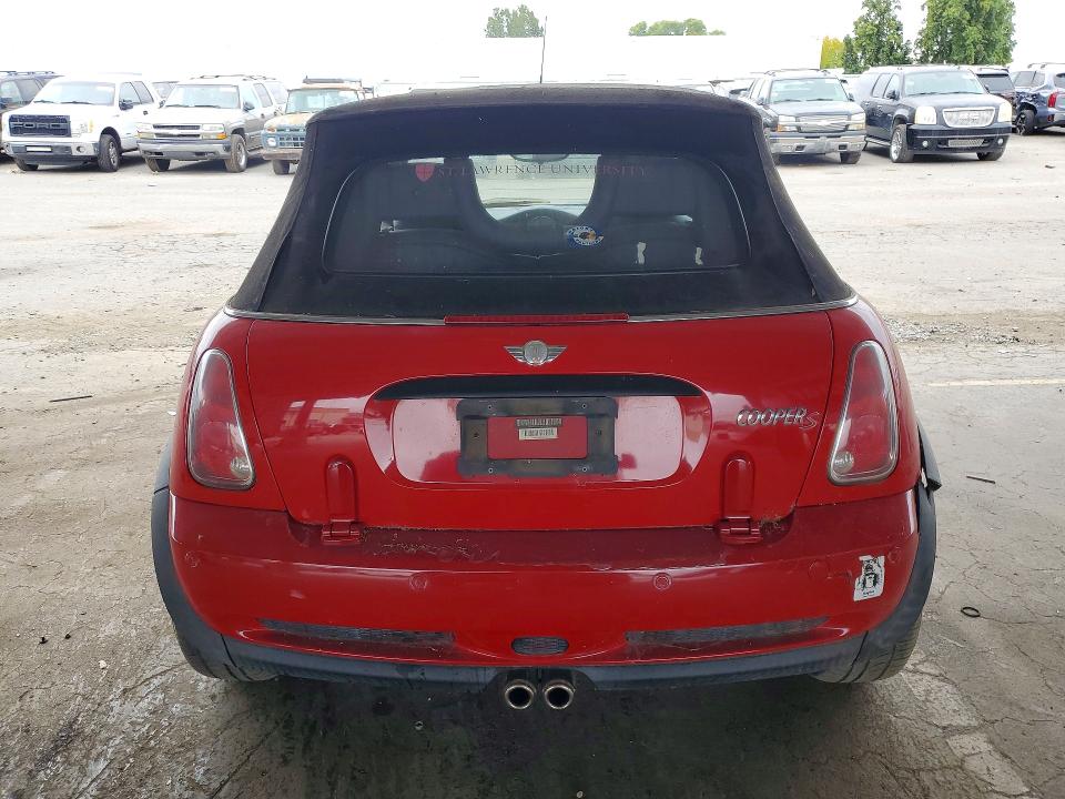 2006 Mini Cooper VIN WMWRH33546TF89179 COPART salvage auction — REAR END, CA - DIS/DLR/EXP ONLY CLEAN TITLE, sold $2,800 on 2026-07-14 (photo 6)