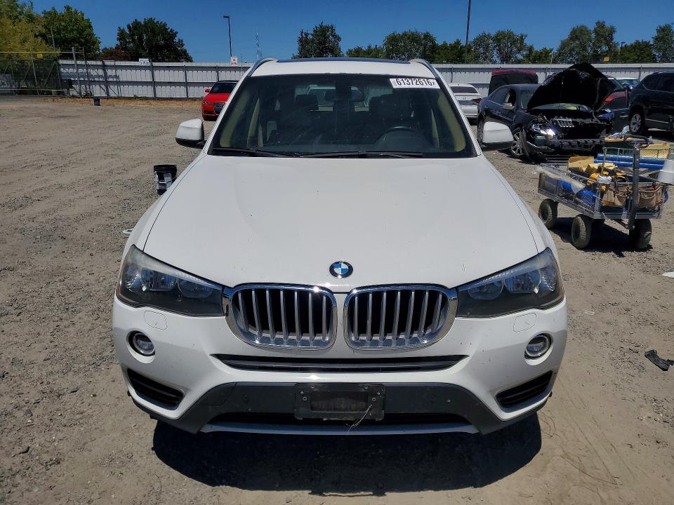 2015 BMW X3 VIN 5UXWY3C59F0E95689 COPART salvage auction — FRONT END, Ca - Dis/Dlr/Exp Only Clean Title, sold $3,000 on 2026-07-23 (photo 5)