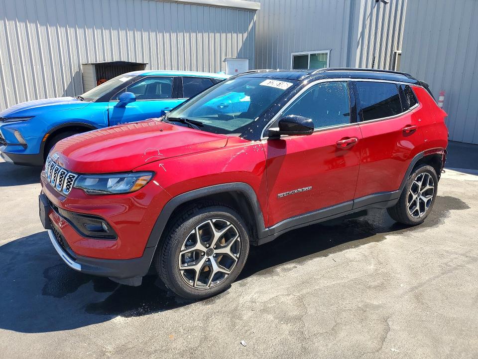 2025 Jeep Compass VIN 3C4NJDCNXST619535 COPART salvage auction — REAR END, IL - CERTIFICATE OF TITLE, sold $350 on 2026-07-27 (photo 1)