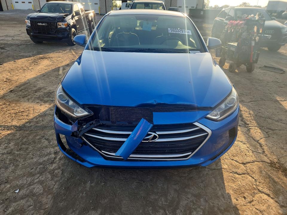 2017 Hyundai Elantra VIN KMHD84LFXHU212342 COPART salvage auction — FRONT END, Mi - Certificate Of Title, sold $1,650 on 2026-07-07 (photo 5)