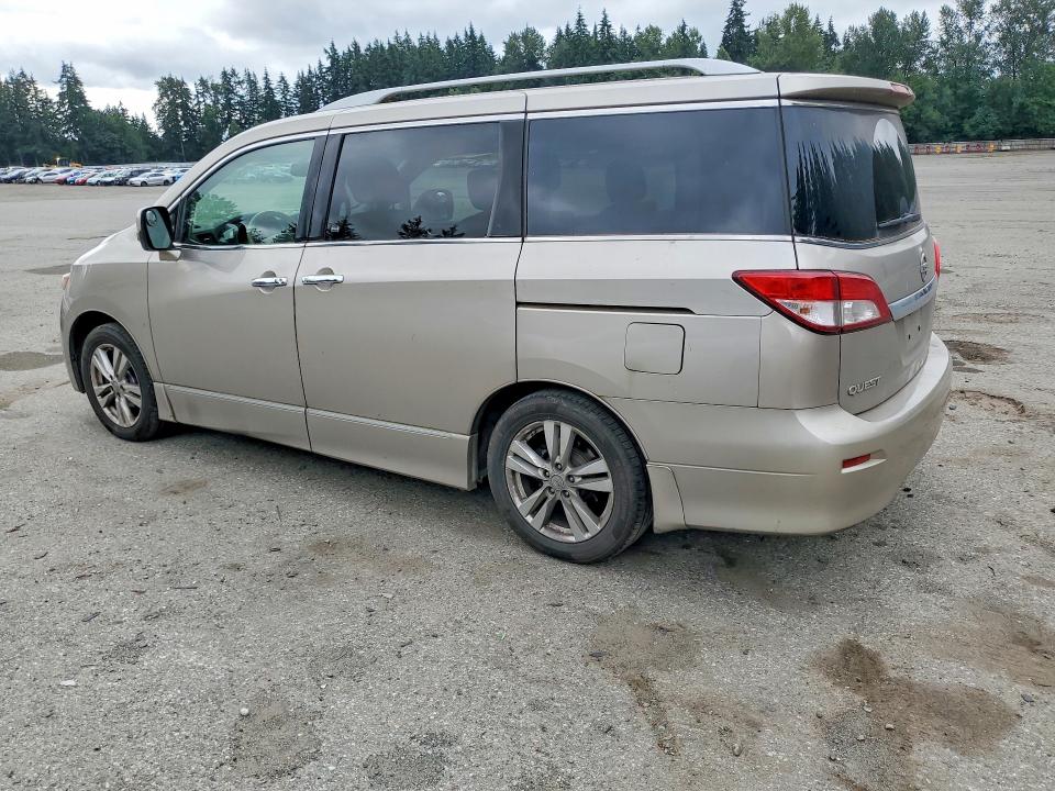 2011 Nissan Quest VIN JN8AE2KP1B9007702 COPART salvage auction — MINOR DENT/SCRATCHES, Wa - Vehicle Cert Of Ownership-Titl, sold $275 on 2026-07-27 (photo 2)