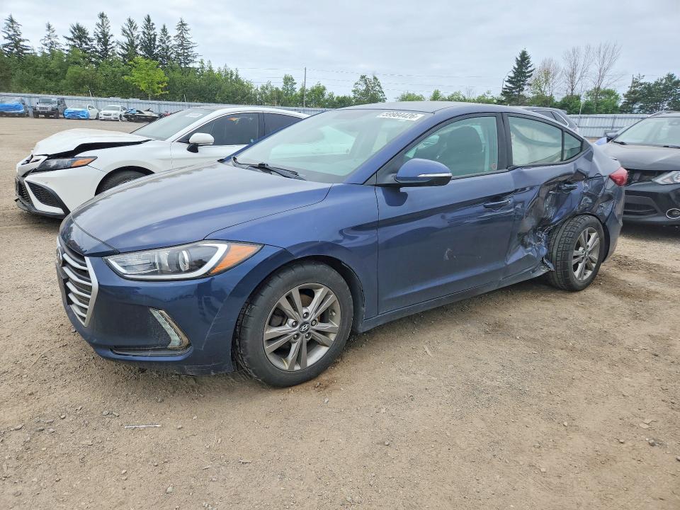 2017 Hyundai Elantra VIN KMHD84LF5HU375724 COPART salvage auction — SIDE, ON - PERMIT NO BRAND - UNFIT, sold $1,750 on 2026-07-28 (photo 1)