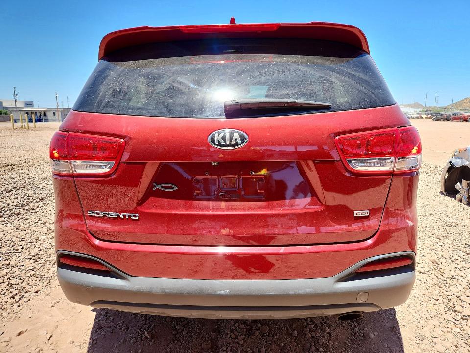 2016 Kia Sorento VIN 5XYPGDA34GG035445 COPART salvage auction — FRONT END, Az - Cert Of Title - Salvage, sold $3,300 on 2026-07-09 (photo 6)
