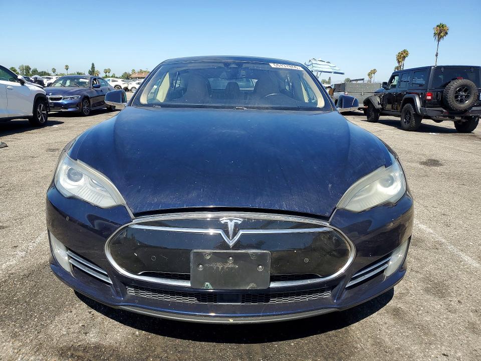 2015 Tesla Model s VIN 5YJSA1S12FFP73371 COPART salvage auction — SIDE, Ca - Salvage Certificate, sold $2,750 on 2026-07-28 (photo 5)