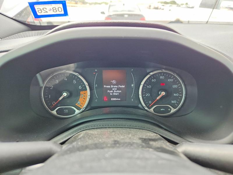 2020 Jeep Renegade VIN ZACNJABB5LPL09207 COPART salvage auction — FRONT END, Tx - Salvage Vehicle Title, sold $1,250 on 2026-08-10 (photo 9)
