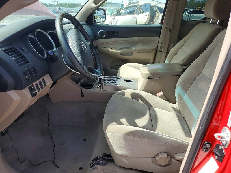 2008 Toyota Tacoma VIN 5TETU62N68Z560176 COPART salvage auction — FRONT END, Fl - Cert Of Title Slvg Rebuildable, sold $4,000 on 2026-07-31 (photo 7)