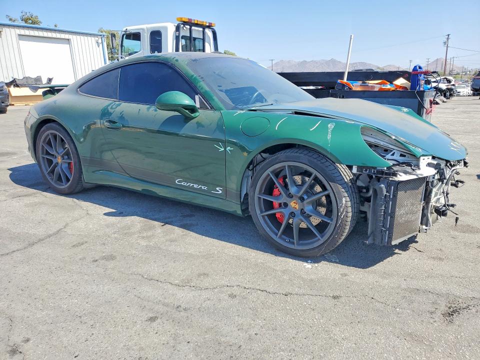 2016 Porsche 911 VIN WP0AB2A97GS122232 COPART salvage auction — FRONT END, Ca - Salvage Certificate, sold $36,500 on 2026-07-22 (photo 4)